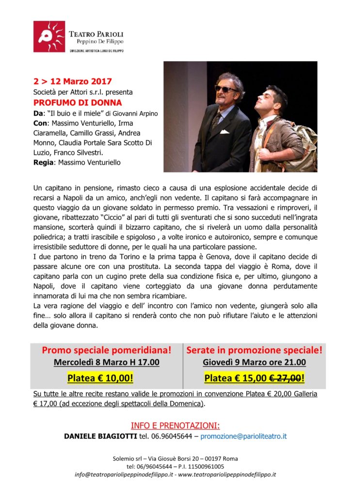 Profumo di Donna_Teatro Parioli_Promo Cral1