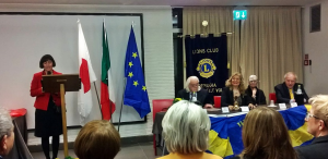 Il Cerimoniere Lorena Chiacchierini apre la serata del Club Perugia Maestà delle Volte