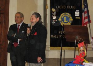 Il Presidente Sapia con il maestro Franco Venanti, presidente del Club Bonazzi, che ha preso parte all'iniziativa