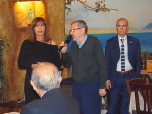 Dott Roberto Targhetta (Lions Club Iglesias) illustra finalità ASTAFOS