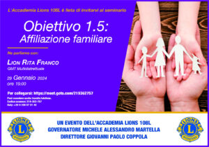 Obiettivo 1.5 - Affiliazione familiare @ On Line